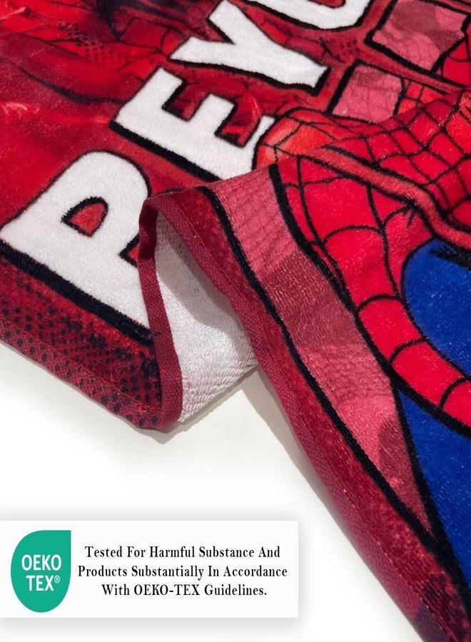Sassoon Spiderman (Amazing) Red Cotton Kids Bath Towel with Gift Box in 400 GSM- 60 cm x 120 cm - Image 5