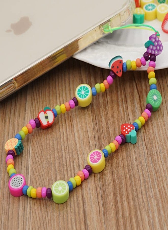 ANSGGB 200pcs Fruits Polymer Clay Spacer Beads, Mixed Fruit Charm Beads for DIY Necklace Earrings Jewelry Crafts Making - Image 4