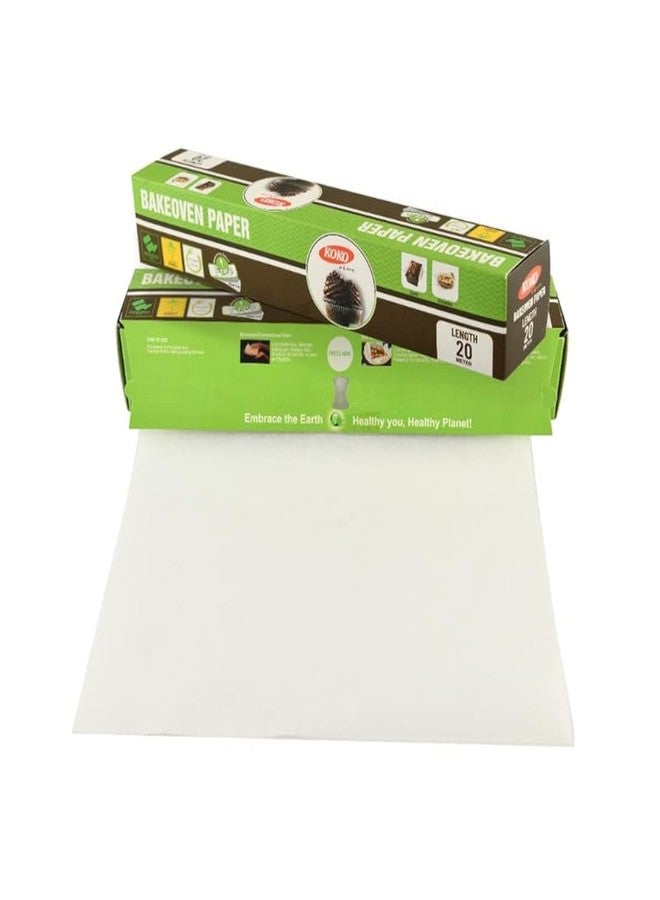 KOKO Premium Food Wrapping Paper Roll - 25 Mtr & Bakeoven Paper -20 Mtr | Oil Absorption | Keep Food Safe & Fresh | Non-Stick Butter Wrapping APER for Kitchen, Roti - Image 1