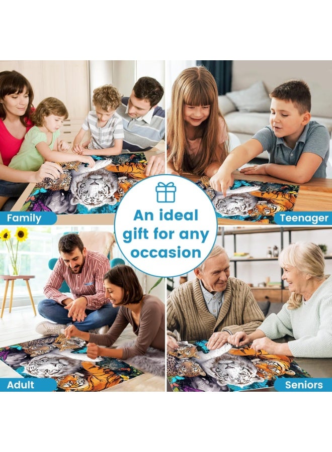 1000-piece tiger puzzle - animal world puzzle, suitable for fun puzzle challenges for adults and children - Image 5