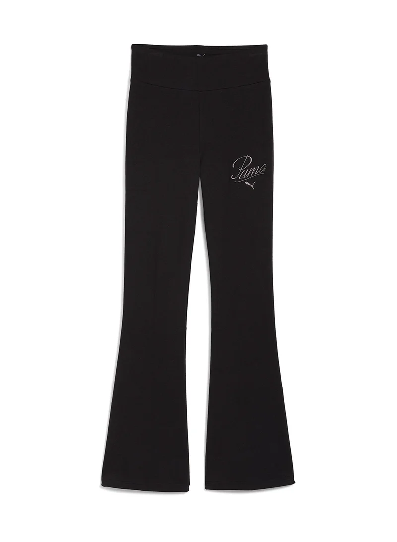 PUMA Essential Script High-Waist Flared Leggings