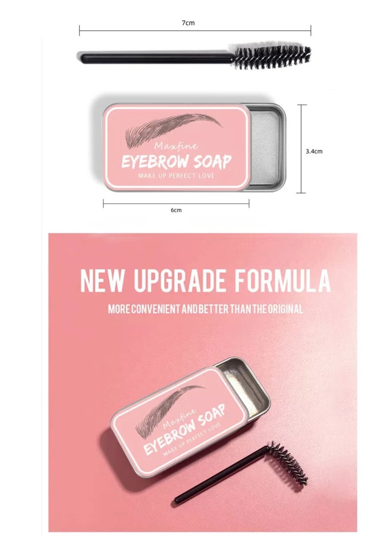 Maxfine - Eyebrow Styling Soap Brow Shaping Wax Gel Excellent Long Lasting Waterproof Eyebrow Gel 3D Feathery Brows Shaping Soap Clear Eyebrow Freeze Wax for Holding Brows 10g - Image 1