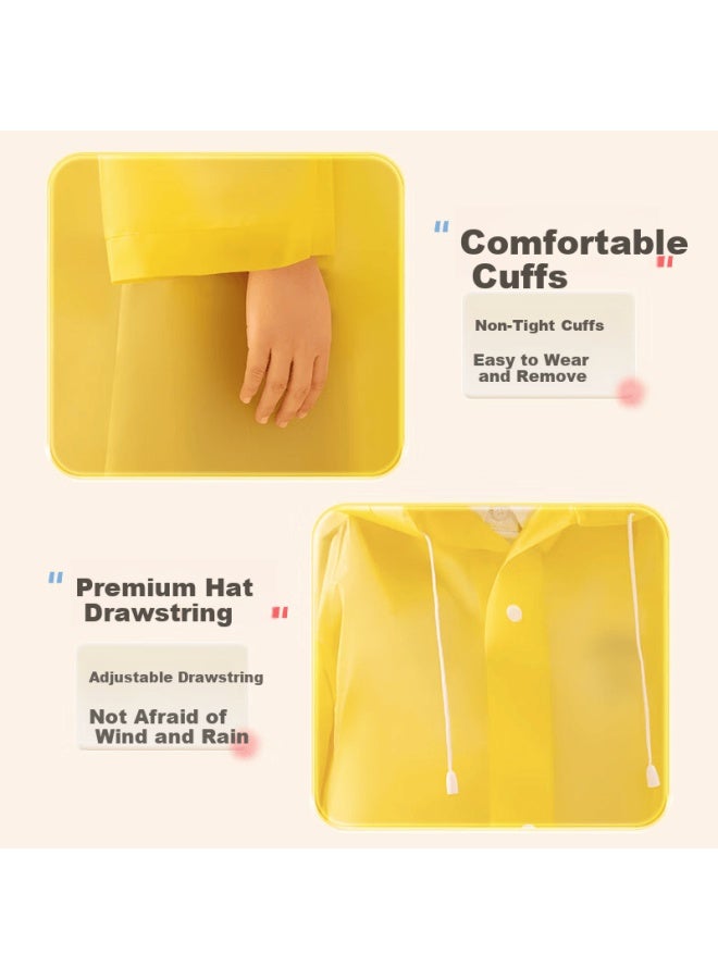 BADIGAO Buddygo Disposable Full-body Raincoat Waterproof Heavy-duty Long Kids School Backpack Travel Portable Thickened Rain Poncho - Image 4
