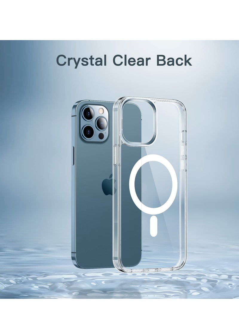 جراب iPhone 15 Pro Max متوافق مع الشحن اللاسلكي المغناطيسي، وغطاء حماية (Bumper) مقاوم للصدمات، وظهر شفاف مقاوم للخدش. - Image 3
