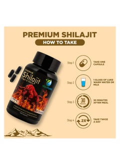VEDAPURE Vedapure Premium Shilajit 1000mg 60 Capsules  - Image 5