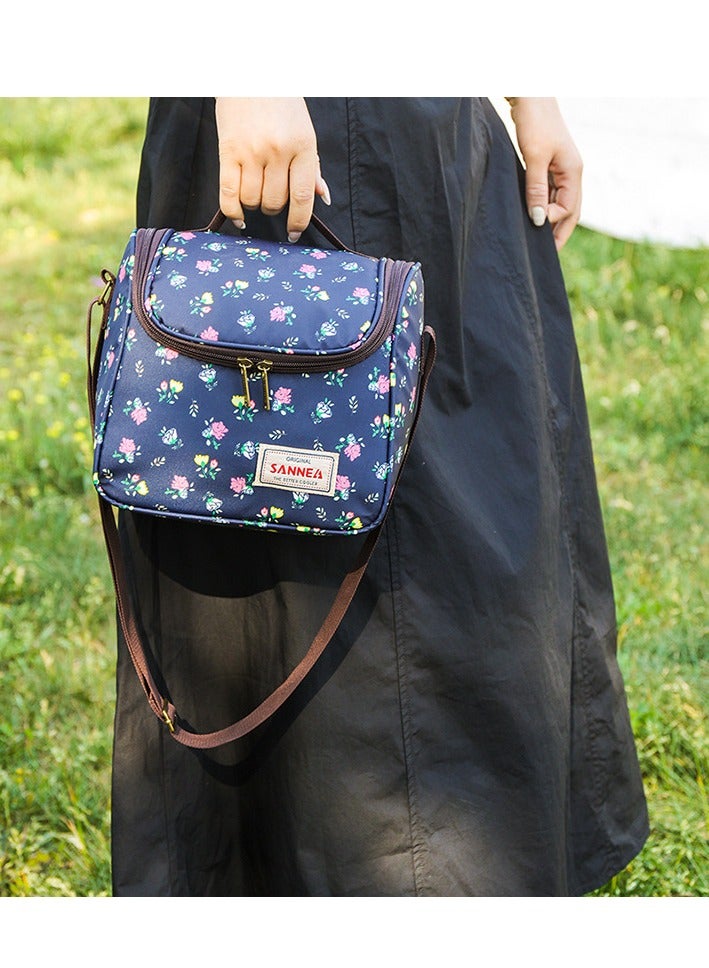 سان حقيبة الغداء المعزولة المطبوعة اليدوية - Image 1