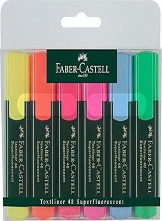 Faber-Castell 48 Textliner (Wallet of 6)
