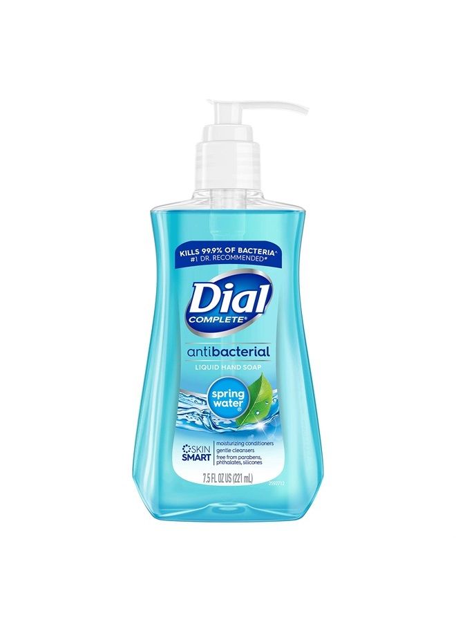 Dial Complete Antibacterial Liquid Hand Soap, Spring Water, 7.5 fl oz (Pack of 1) - Image 1