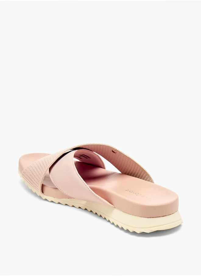 Le Confort Cross Strap Slip-On Flat Sandals