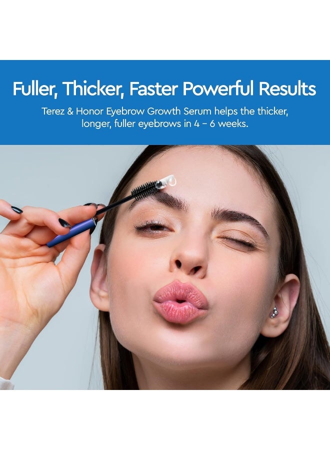 Terez & Honor Eyebrow Growth Serum - Natural Enhancing Serum For Thicker Eyebrows And Faster, Long, Full Growing Ties - 5Ml - Image 2