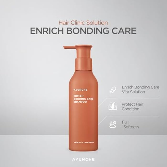 AYUNCHE Enrich Bonding Shampoo for Damaged Hair 11.8oz | No more Tangled Hair and Split Ends | Intensive Care | Korean Salon Brand - Image 2