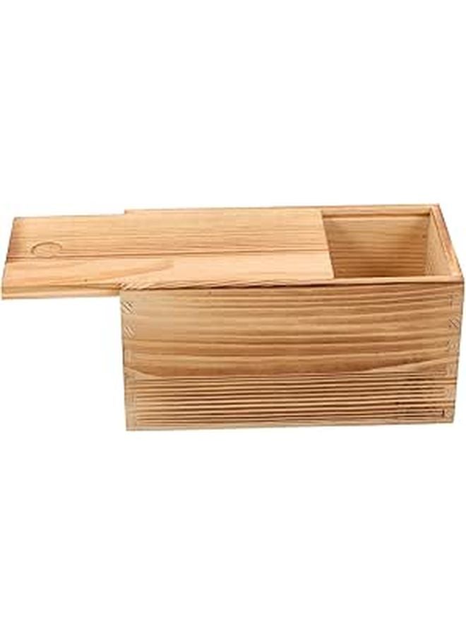 Vintage Wooden Pull Out Jewelry Box Organizer 20x10x10cm Storage Case Home Decor - Image 1
