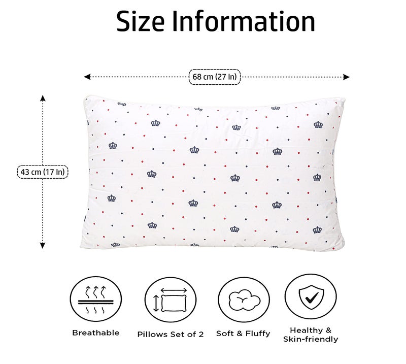 PAPAYA Bed Pillows for Sleeping [Pack of 2] Hotel Quality Pillows Premium Plush Fiber, Breathable Cooling Cover Skin-Friendly for Side Back and Stomach Sleepers Standard Size - Image 2