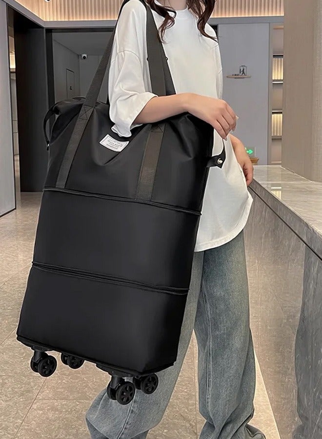 A large-capacity, wheeled, and wet-dry separated travel bag for students, ideal for short trips and carrying luggage. - Image 3