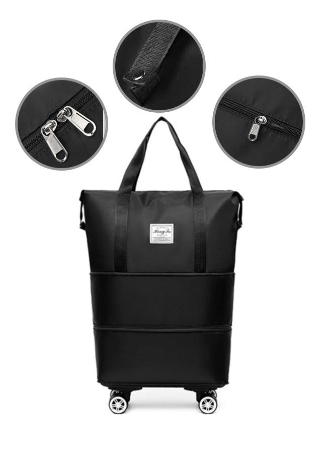 A large-capacity, wheeled, and wet-dry separated travel bag for students, ideal for short trips and carrying luggage. - Image 2