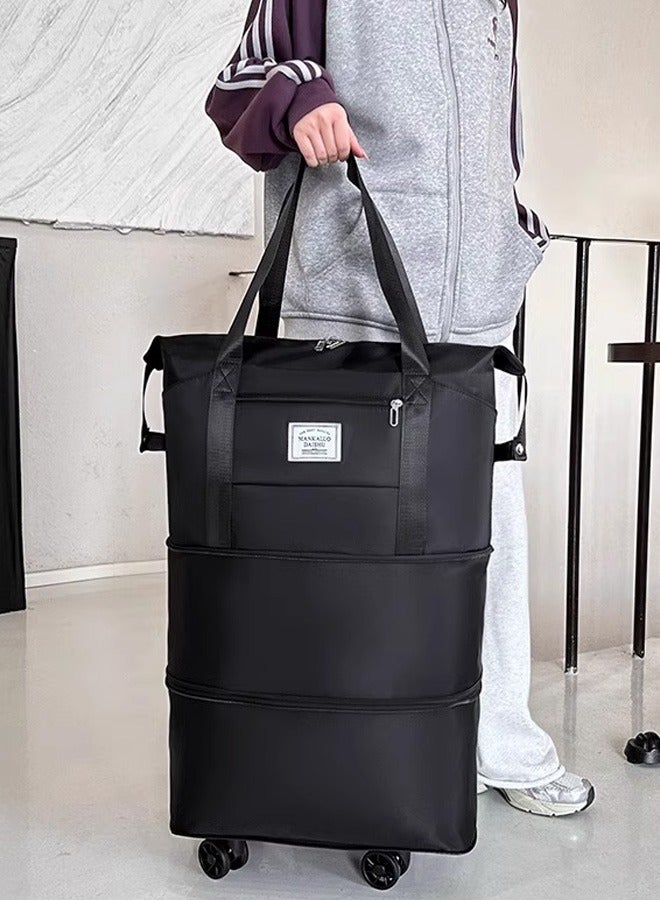 A large-capacity, wheeled, and wet-dry separated travel bag for students, ideal for short trips and carrying luggage. - Image 4