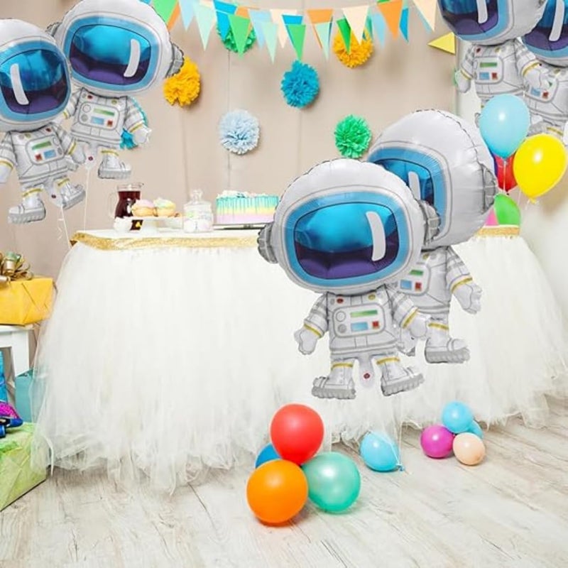 WP WANNA PARTY Wanna Party 33" Big Supershape Astronaut Balloon,Inflatable Foil Balloon Space Balloon Galaxy Party Decor, Space Theme Party Decorations for Kids Birthday - Image 3