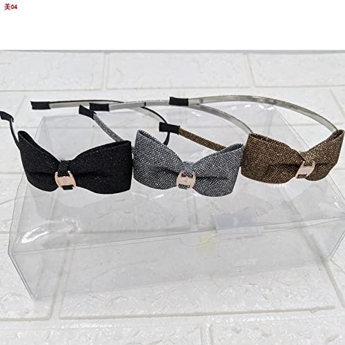 FAVELA Hair Accessories, Glittered Double Knot Bows Attached to a Steel Hairband Headband for Baby Girl/Girls/Women. Pack of 6 piece. Color-MULTICOLOR - Image 5