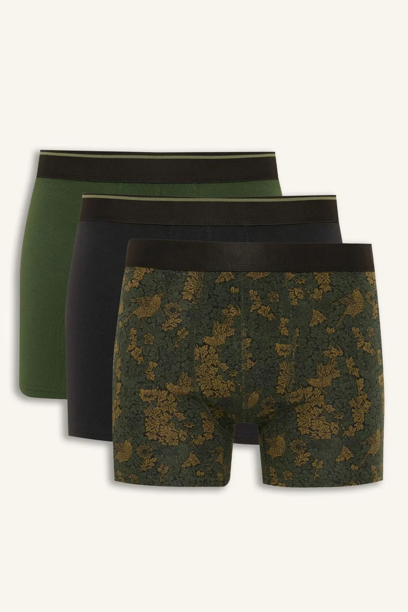 ديفاكتو Regular Fit Floral 3 Piece Boxers