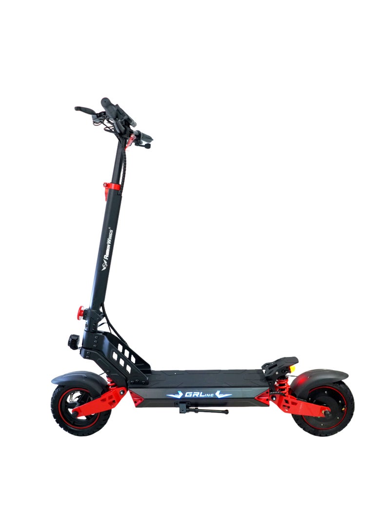 ROHAN WINGS RW G max 3 GRL  | 48v15ah battery | 30-40 km range with front /rear shock and also with big dashboard Electric Scooter | Big Digital Display, 10" Off-Road Tires, Foldable E Scooter, Includes Free Helmet, Toolkit, Safety Belt, lock, pump & Mobile Holder - Image 2