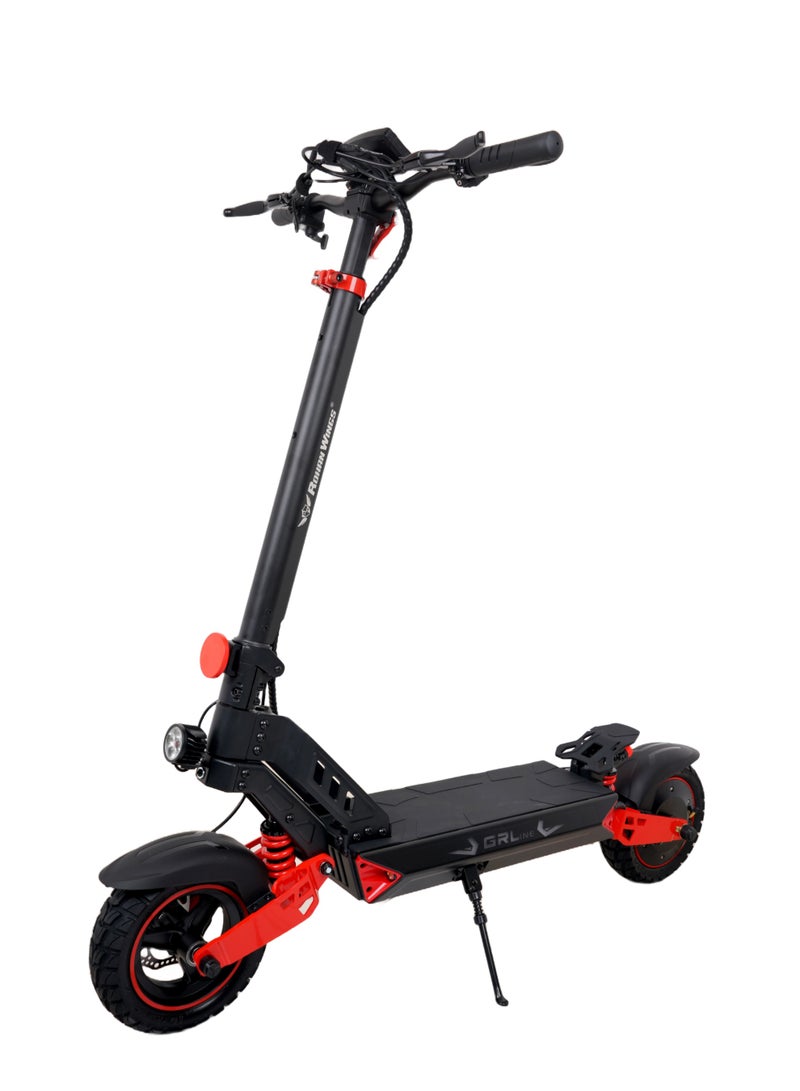 ROHAN WINGS RW G max 3 GRL  | 48v15ah battery | 30-40 km range with front /rear shock and also with big dashboard Electric Scooter | Big Digital Display, 10" Off-Road Tires, Foldable E Scooter, Includes Free Helmet, Toolkit, Safety Belt, lock, pump & Mobile Holder - Image 3