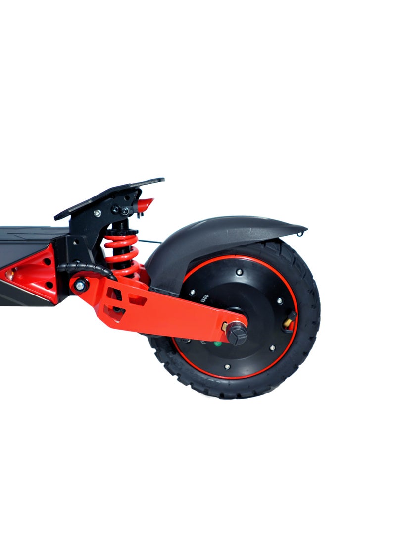 ROHAN WINGS RW G max 3 GRL  | 48v15ah battery | 30-40 km range with front /rear shock and also with big dashboard Electric Scooter | Big Digital Display, 10" Off-Road Tires, Foldable E Scooter, Includes Free Helmet, Toolkit, Safety Belt, lock, pump & Mobile Holder - Image 5