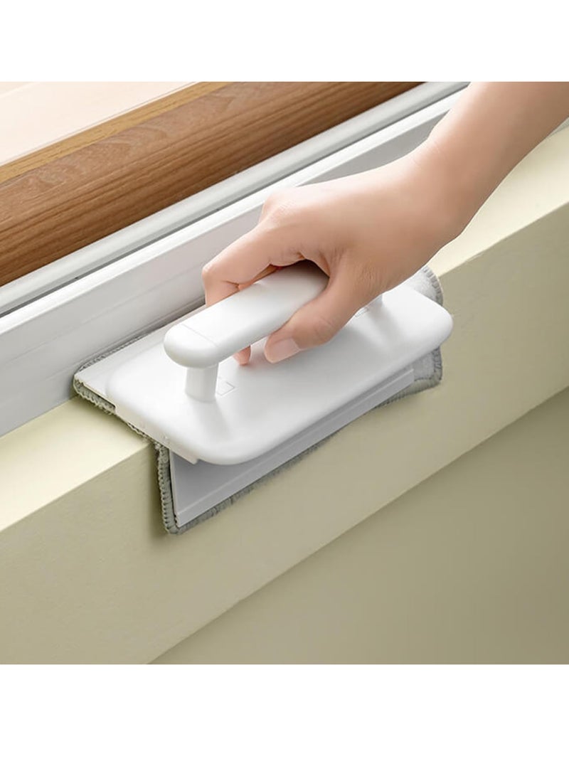 سيوسي فرشاة تنظيف أخدود النوافذ الإبداعية، أدوات تنظيف الشقوق المحمولة باليد، توفر فرشاة تنظيف متعددة الميزات، أداة تنظيف لقضبان الأبواب المنزلقة للنافذة في الأماكن المغلقة والخارجية - Image 2