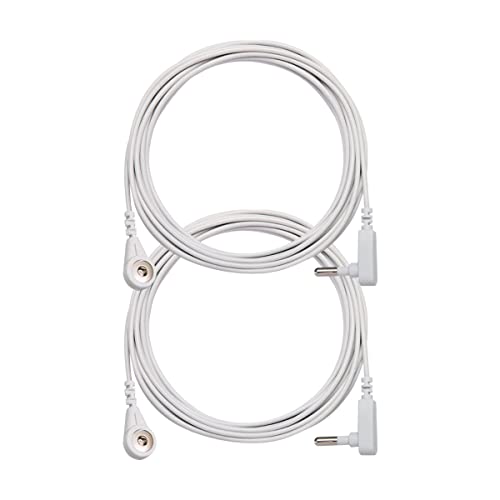 COUSLEWI 2 Pack Grounding Cables(15ft), Grounding Wire for Grounding Mat&Sheets&Pad, to Replace The Grounding Mat Cable, Cords for Grounding Sheets, Grounding Blankets - Image 1