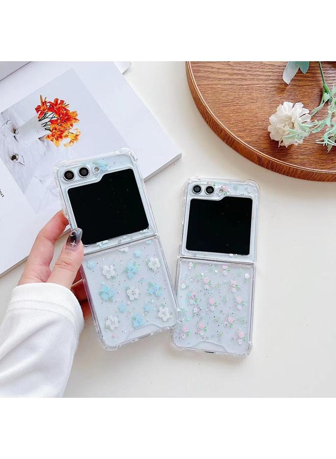 اس-توب جراب لهاتف Samsung Galaxy Z Flip4 من مادة TPU الإيبوكسي ذات الحديقة الربيعية - Image 4