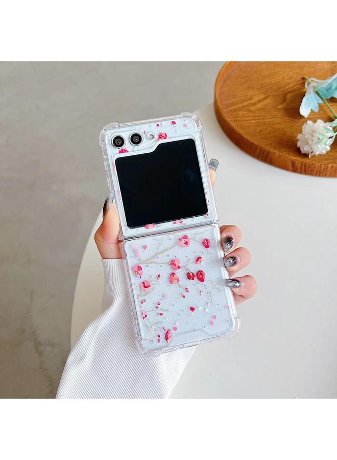 اس-توب جراب لهاتف Samsung Galaxy Z Flip4 من مادة TPU الإيبوكسي ذات الحديقة الربيعية - Image 1