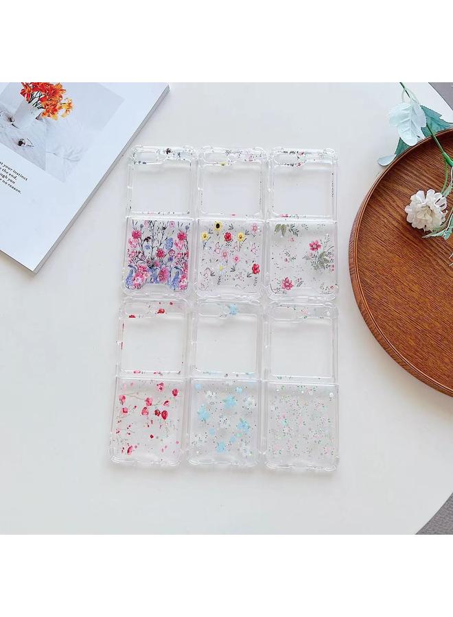 اس-توب جراب لهاتف Samsung Galaxy Z Flip4 من مادة TPU الإيبوكسي ذات الحديقة الربيعية - Image 3