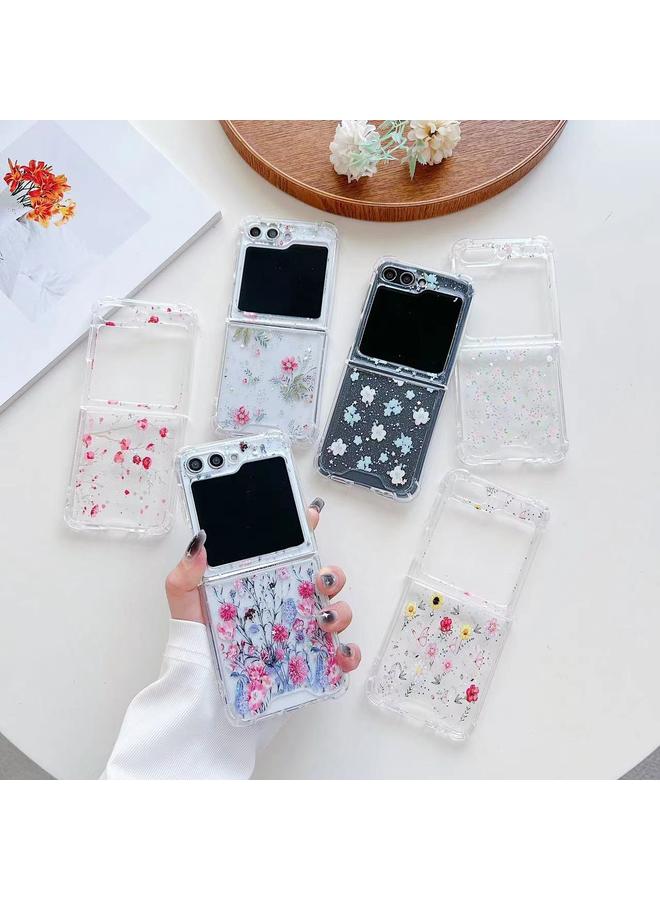 اس-توب جراب لهاتف Samsung Galaxy Z Flip4 من مادة TPU الإيبوكسي ذات الحديقة الربيعية - Image 2