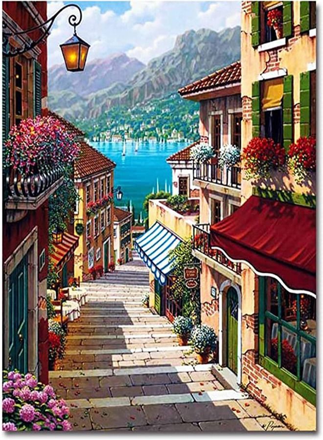 SYOSI Paint by Numbers DIY Acrylic Painting Kit for Adults Kids Beginner DIY Paint by Number Kits Frameless - Image 1