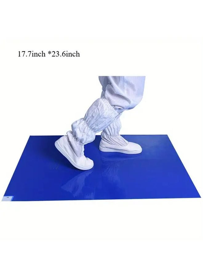 Disposable Sticky PVC Floor Mat 17.7x23.6 Inch for Workshop Home Office - Image 1