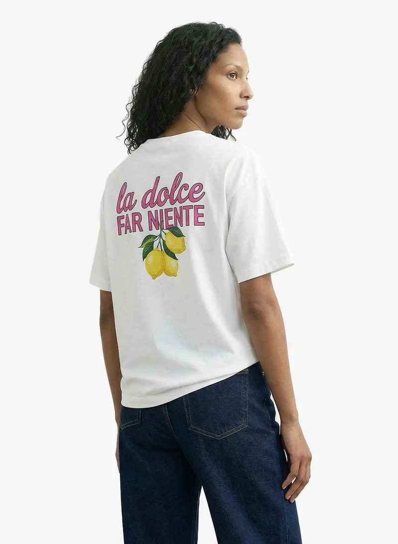 Topshop Printed Short Sleeve T-Shirt