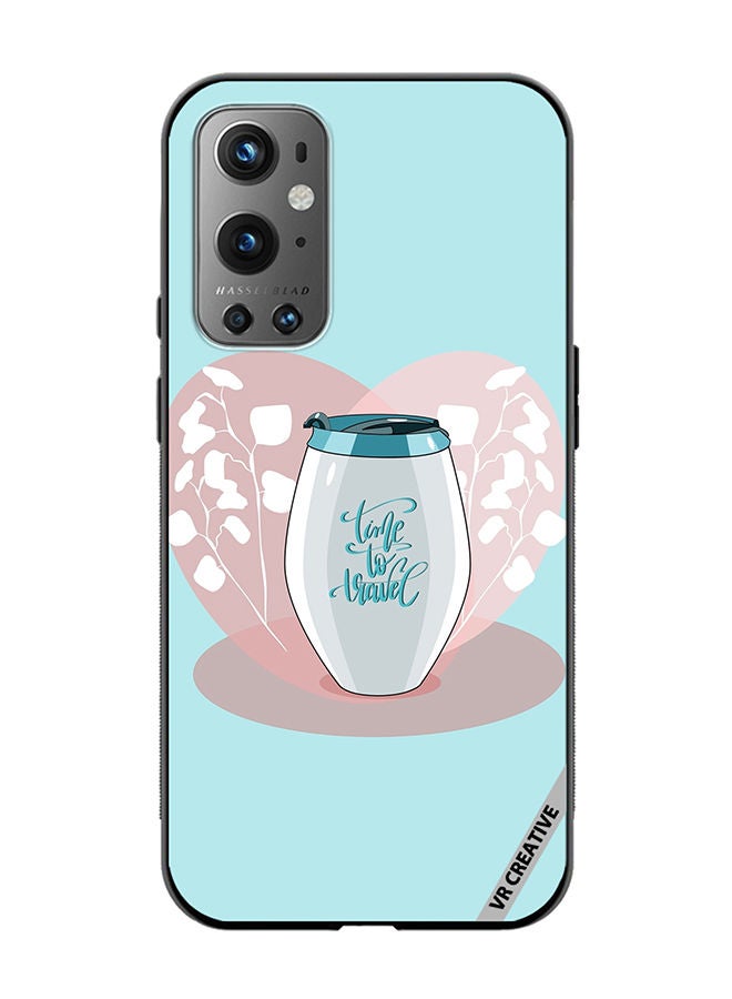 VR CREATIVE Protective Case Cover For OnePlus 9 Pro Travel Mug Design Multicolour - Image 1