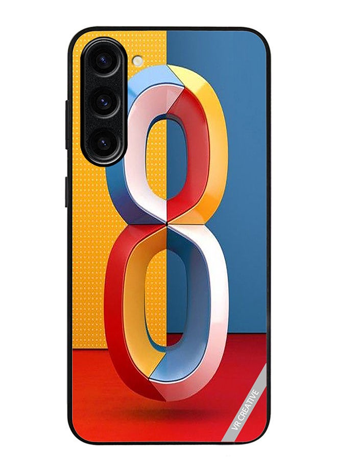 VR CREATIVE - Protective Case Cover For Samsung Galaxy S23 Number 8 Design Multicolour - Image 1