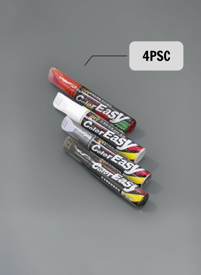 Color Easy Scratch Repair Pen for Car/ Motorcycle/ Boat, Car Scratch Remover Pen, Touch Up Paint Pen for Cars (4PCS) - Image 1