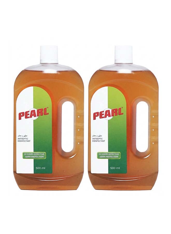 PEARL Apex Antiseptic Disinfectant Liquid 1L Pack 2 x 500ml Multipurpose Hygiene Liquid for Personal/Daily hygiene, Clothes, Surface and Home Cleaning 500 ML X 2