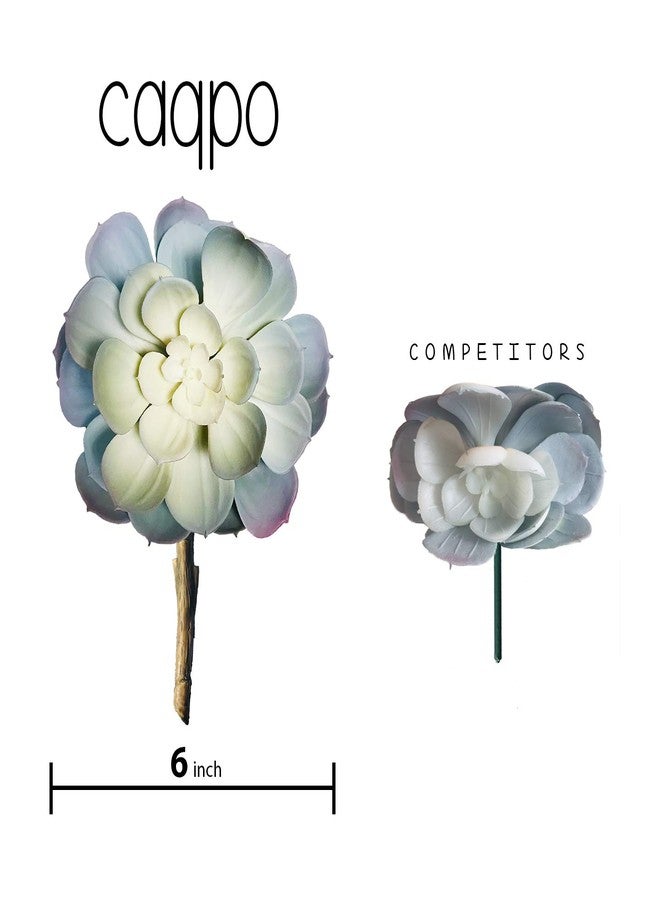 caqpo نباتات عصارية اصطناعية من كاكبو - عبوة من 15 قطعة - نباتات عصارية اصطناعية فاخرة غير مزروعة في أصص - نباتات عصارية ذات ملمس واقعي - نباتات عصارية صناعية للتزيين الذاتي - نباتات صبار صناعية بالجملة - Image 2