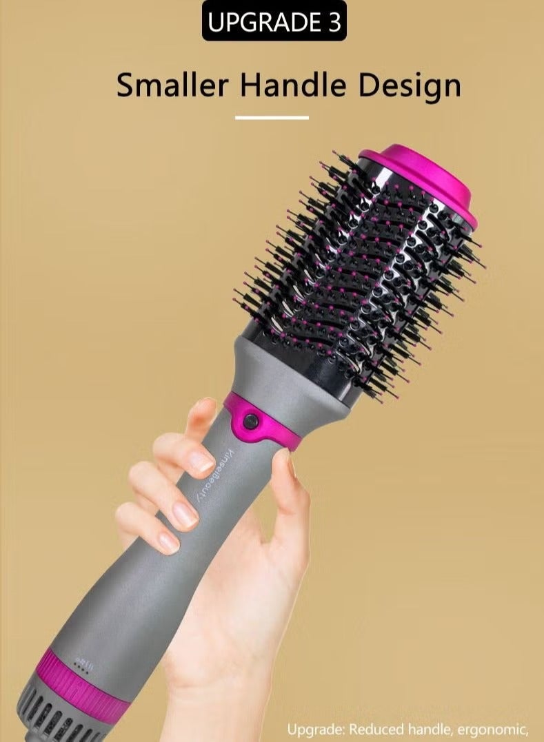 كينسي بيوتي فرشاة كنسي بيوتي 4 في 1 لتكثيف الشعر بالهواء الساخن لتصفيف الشعر وفرشاة بيضاوية مضادة للتجعد للتحكم في التجعد - Image 5