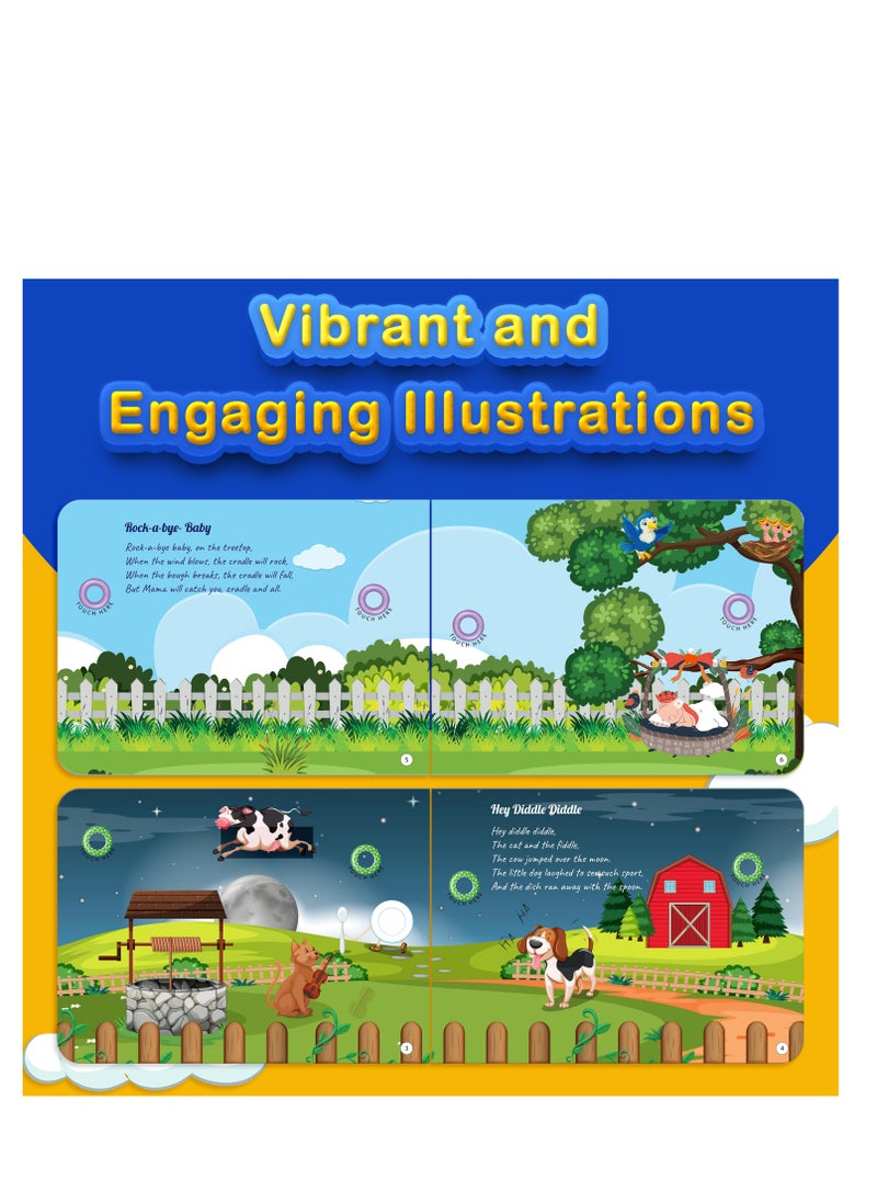 Kiddale Rhymes for Playtime Nursery Rhymes Musical Sound Book for 1+ year old  - Image 3