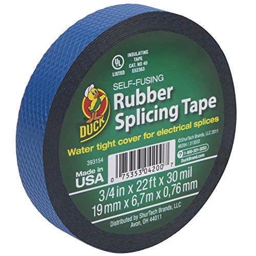 Duck Brand Rubber Splicing Tape, 3/4-Inch by 22 Feet, Single Roll, Black (393154) - Image 4