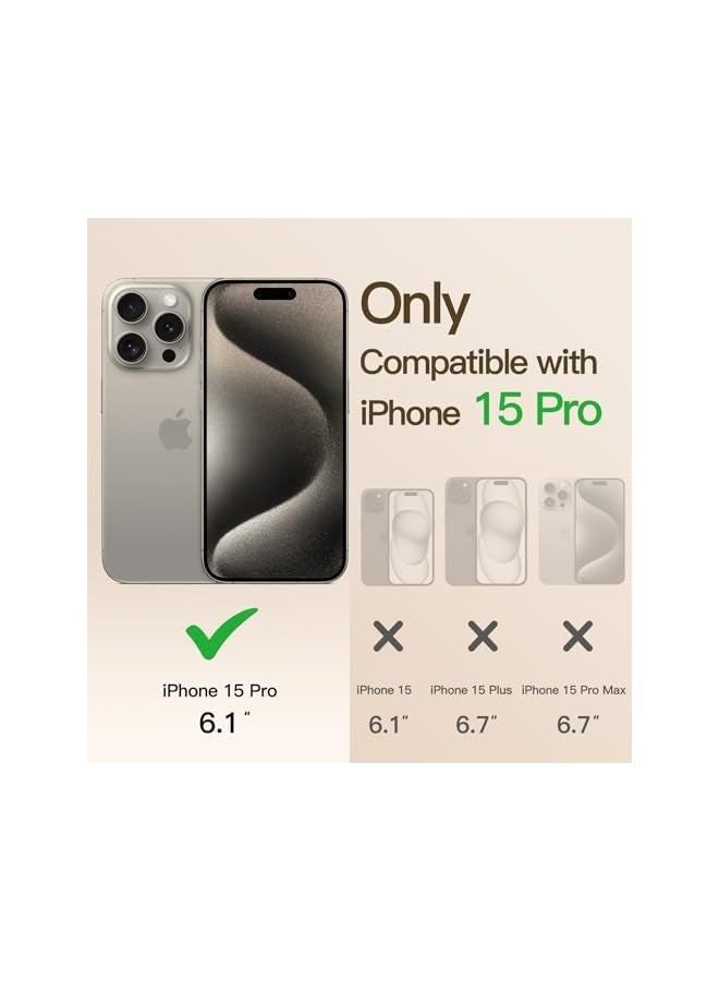 Jetech Soft Clear Case for iPhone 15 Pro 6.1-Inch, Camera Lens Full Protection, Compatible with MagSafe Wireless Charging, Shockproof Electroplated TPU Phone Cover (Gold) - Image 2