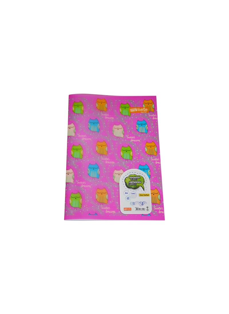 Mynote Text Up Notebook A4 40 Yp Unlined UC6011-D 