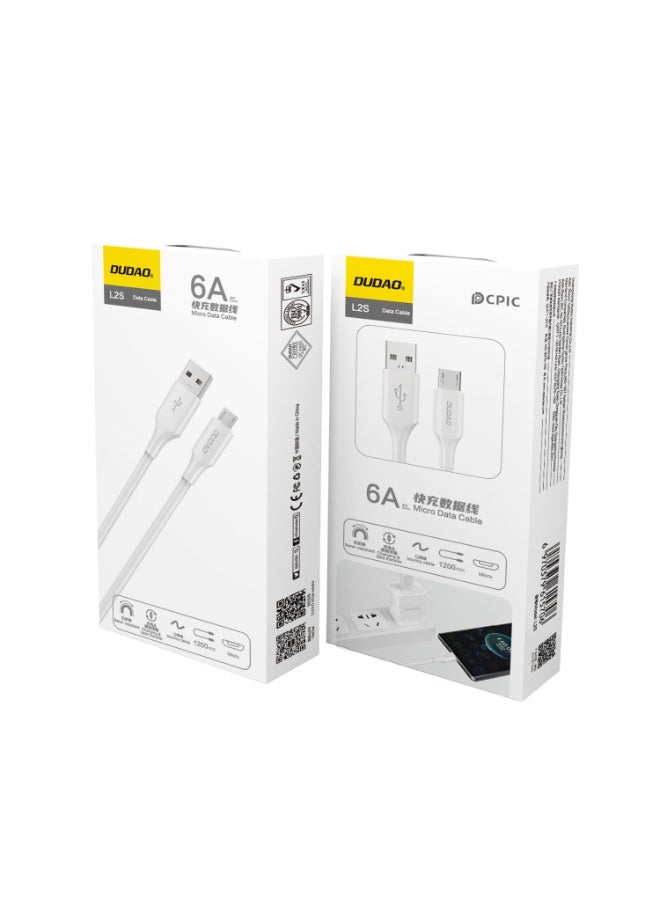 DUDAO L2SM-W 6A CABLE MICRO 1.2M - Image 1