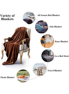 Bluejw 150X200Cm Thick And Cozy Flannel Coral Fleece Blanket Soft And Skin-Friendly Fine Plush Machine Washable Ideal For Winter, Home, And Travel  - Image 5