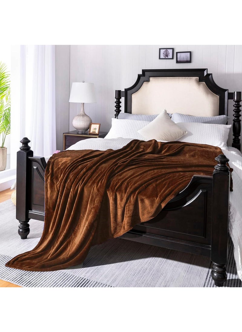Bluejw 150X200Cm Thick And Cozy Flannel Coral Fleece Blanket Soft And Skin-Friendly Fine Plush Machine Washable Ideal For Winter, Home, And Travel  - Image 4