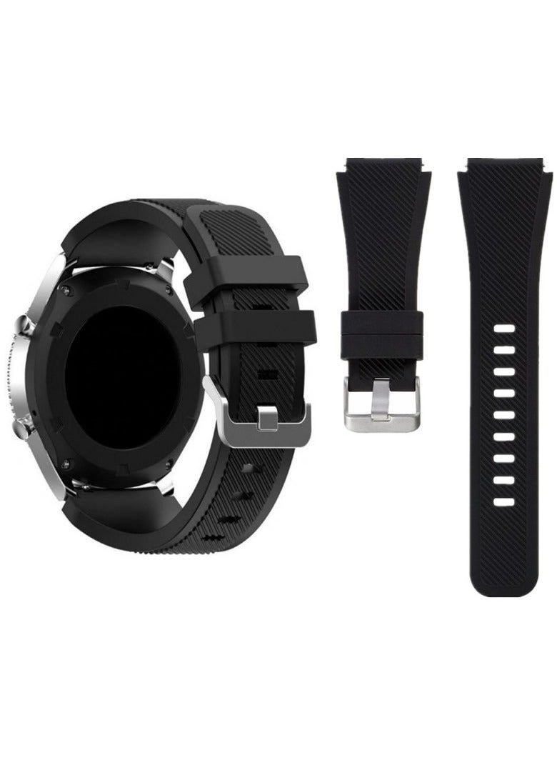 For Samsung Galaxy Gear S3 Frontier Classic Replacement Wrist Band Accessories Black - Image 1