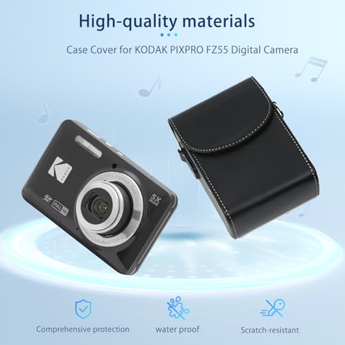 NOUKAJU Case for KODAK PIXPRO FZ55, Camera Protective Cover,Drop-Proof,Portable Travel Carrying Protective Storage Case,Protective Case for KODAK PIXPRO FZ55 Digital Camera(Black) - Image 2